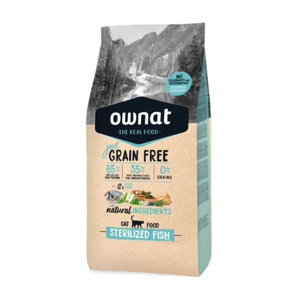 Ownat Just Pescado Pienso Natural Gato Esterilizado
