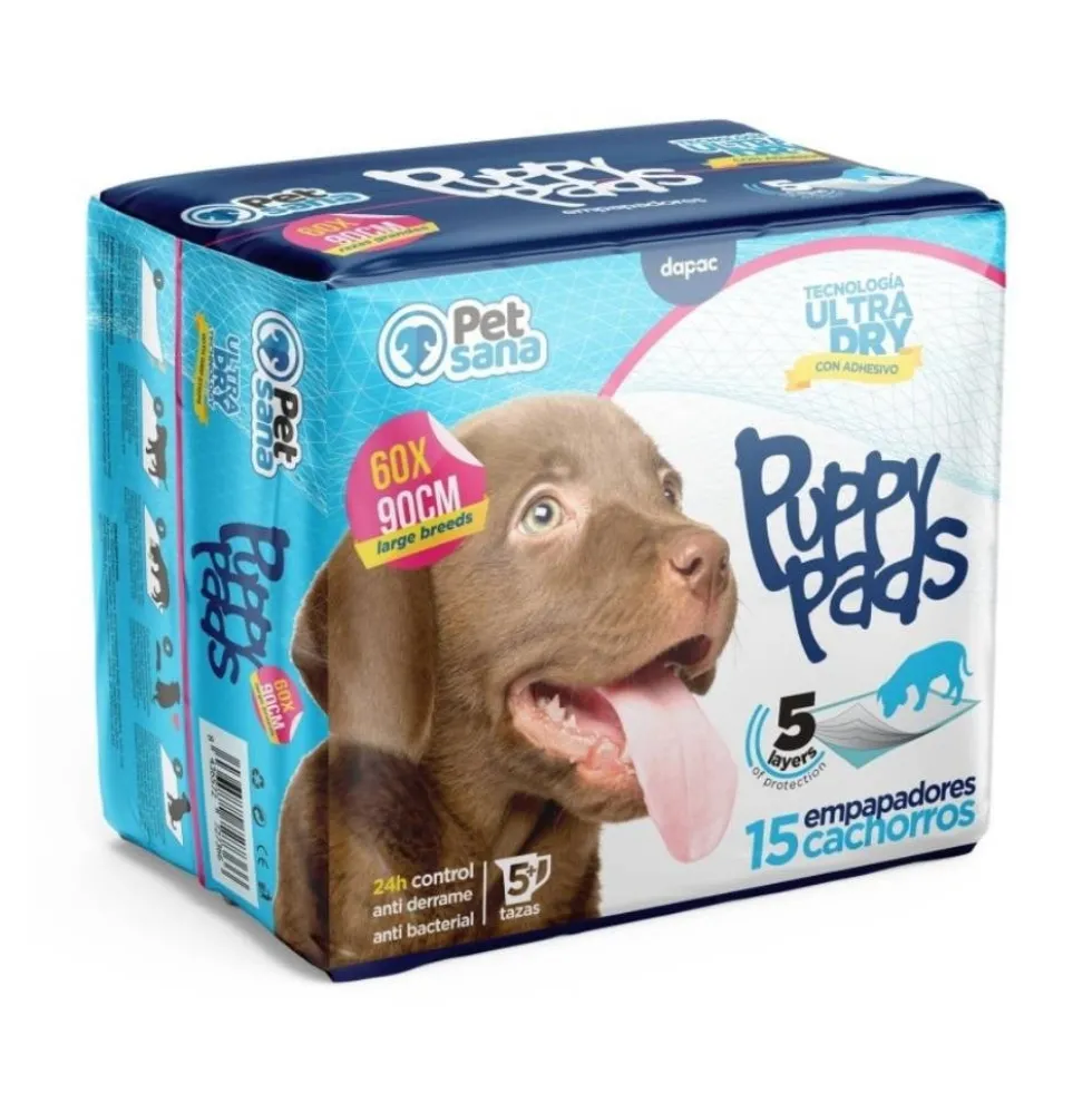 Pet Sana Empapadores Perros y Gatos (15 uds)