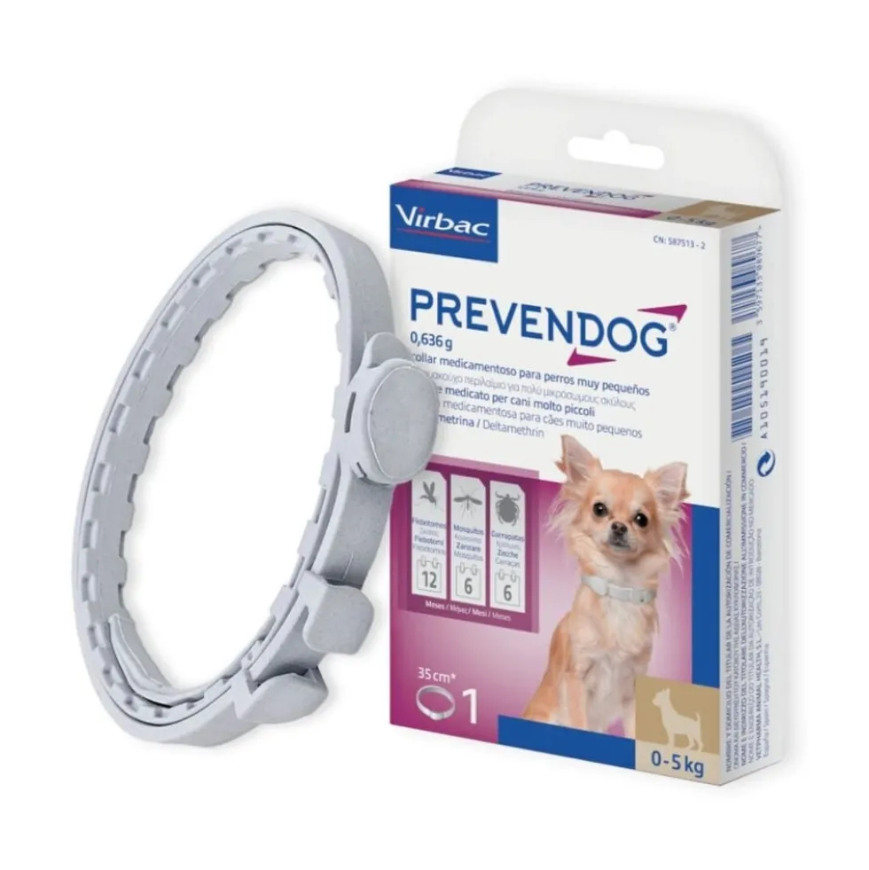 PrevenDog Collar Antiparasitario 35cm para Perros hasta 5kg