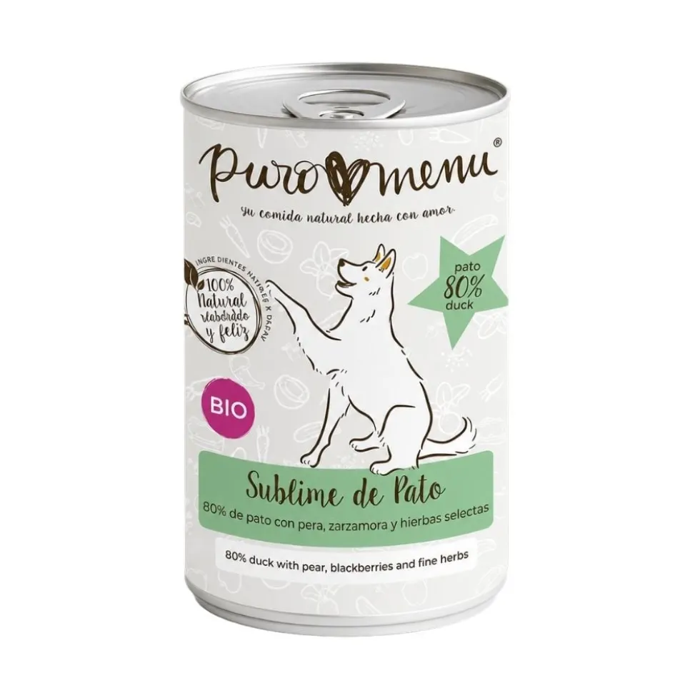 Puromenu Comida Húmeda BIO de Pato (Sublime de Pato) para Perro