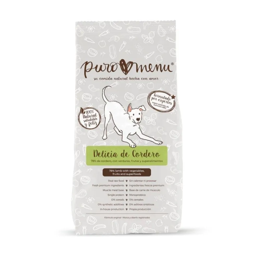 Puromenu Dieta BARF Delicia de Cordero para Perro