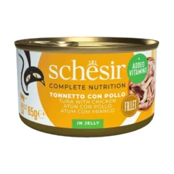 Schesir Lata de Atún con Pollo en Gelatina para Gato
