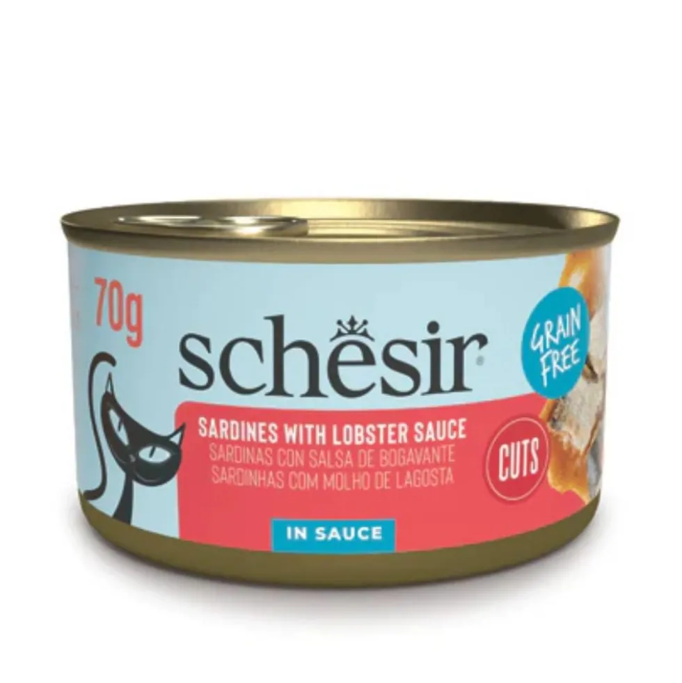 Schesir Lata de Sardinas en Salsa de Bogavante para Gato