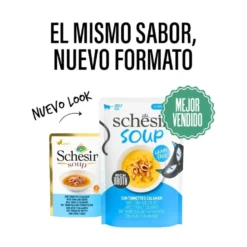 Schesir Sopa Atún con Calamares para Gato
