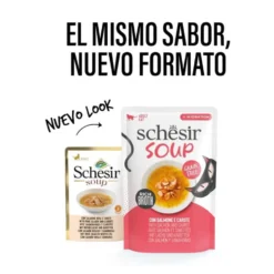Schesir Sopa de Salmón con Zanahoria para Gato