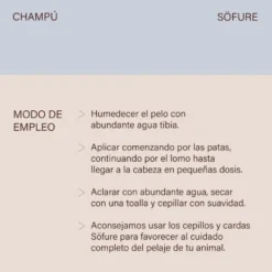 Söfure Champú Natural para Perros de Pelo Blanco