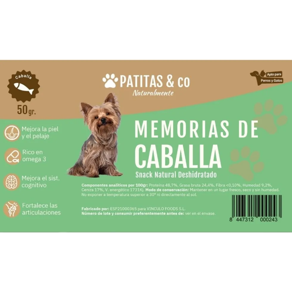 Snack Natural Memoria de Caballa Patitas
