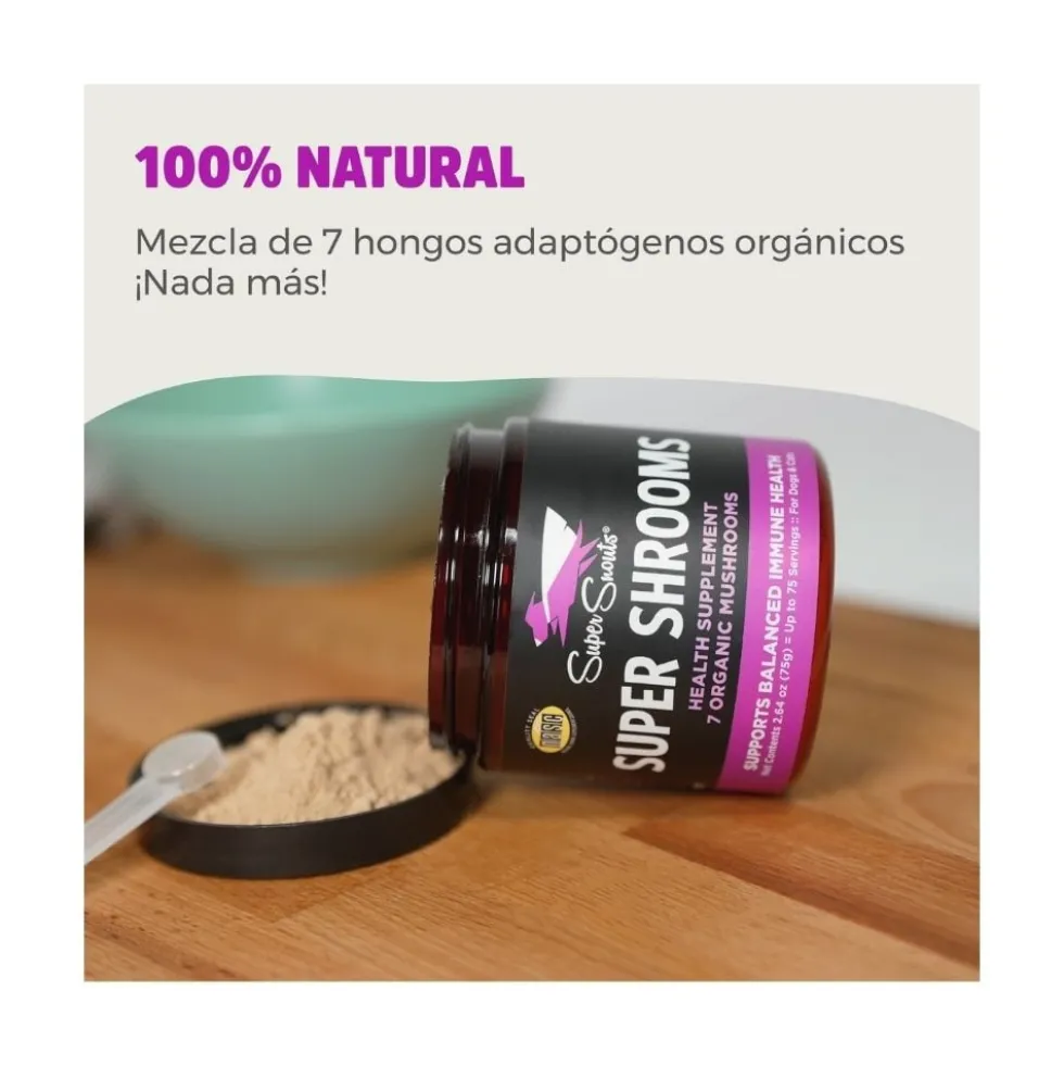 Suplemento Super Snouts Super Shrooms Sistema Inmune