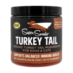 Suplemento Super Snouts Turkey Tail para Perros y Gatos