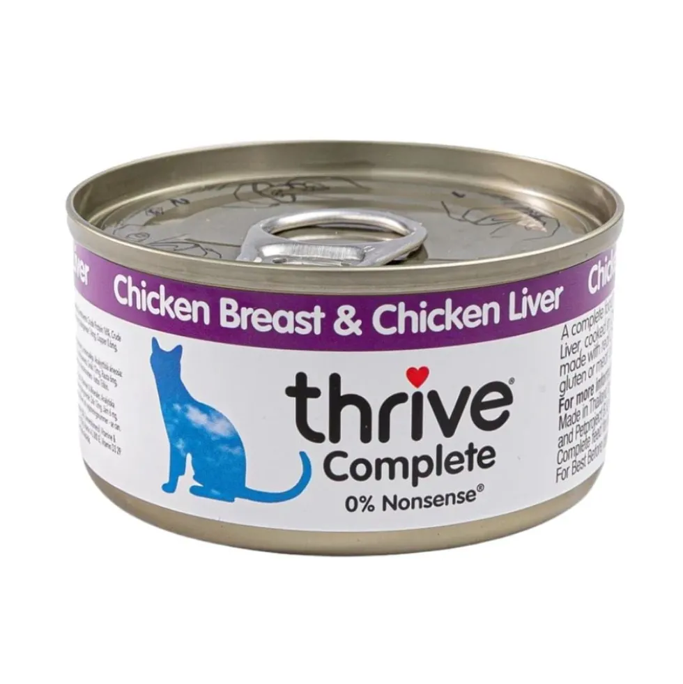 Thrive Lata de Pechuga e Hígado de Pollo para Gato