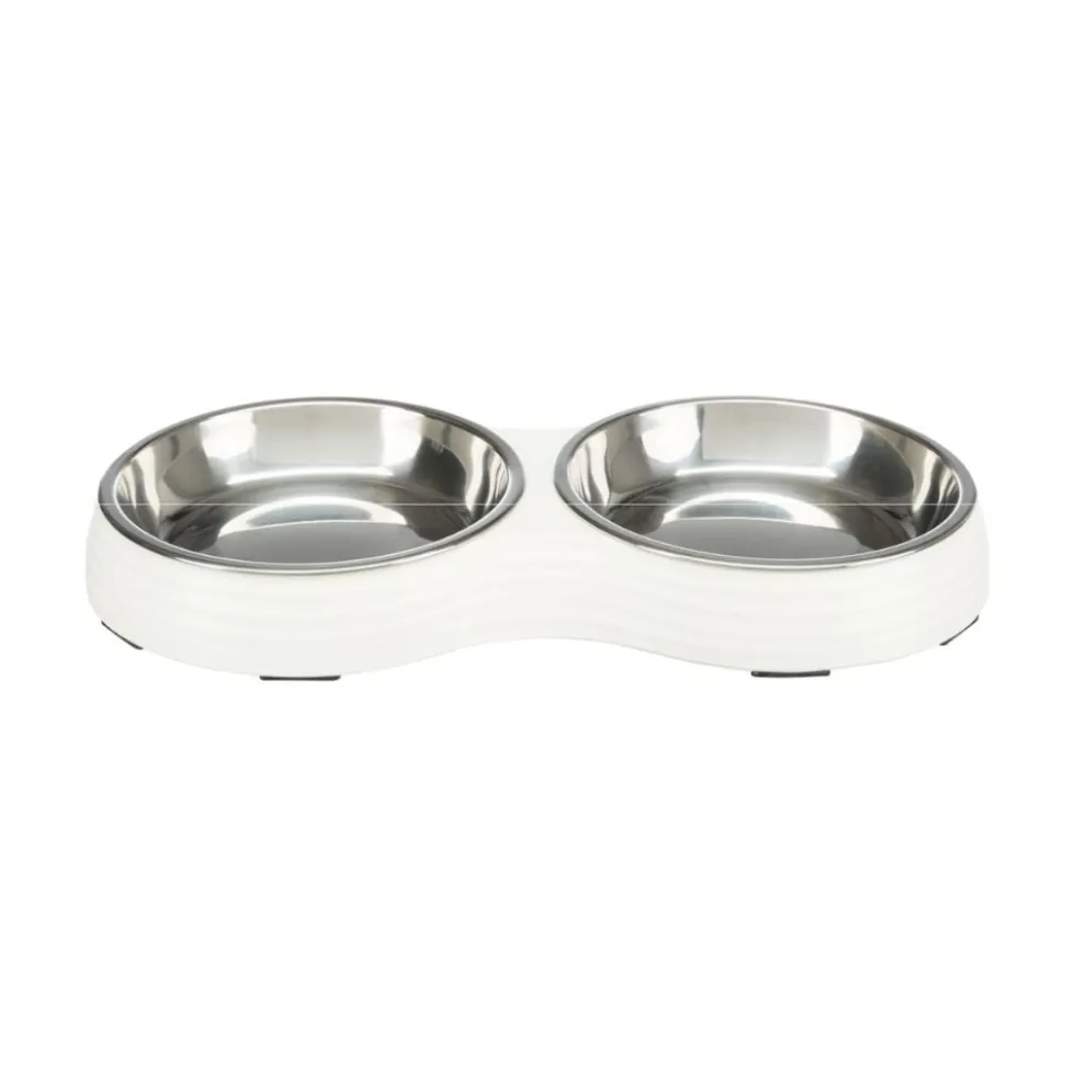 Trixie Set Comedero Doble con Soporte