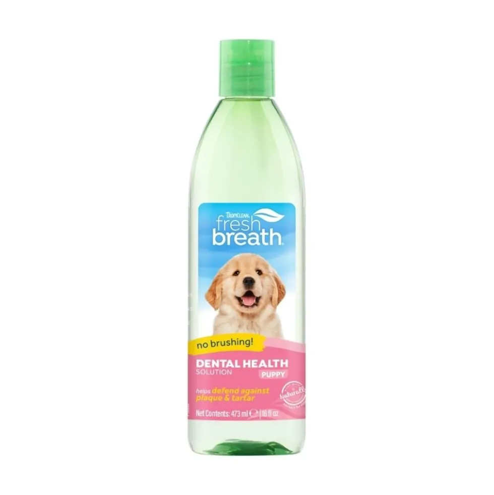 TropiClean Fresh Breath Solución Bucal para Cachorros