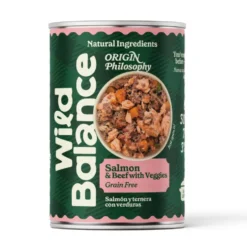 Wild Balance Comida Húmeda Cocinada de Salmón y Ternera para Perro