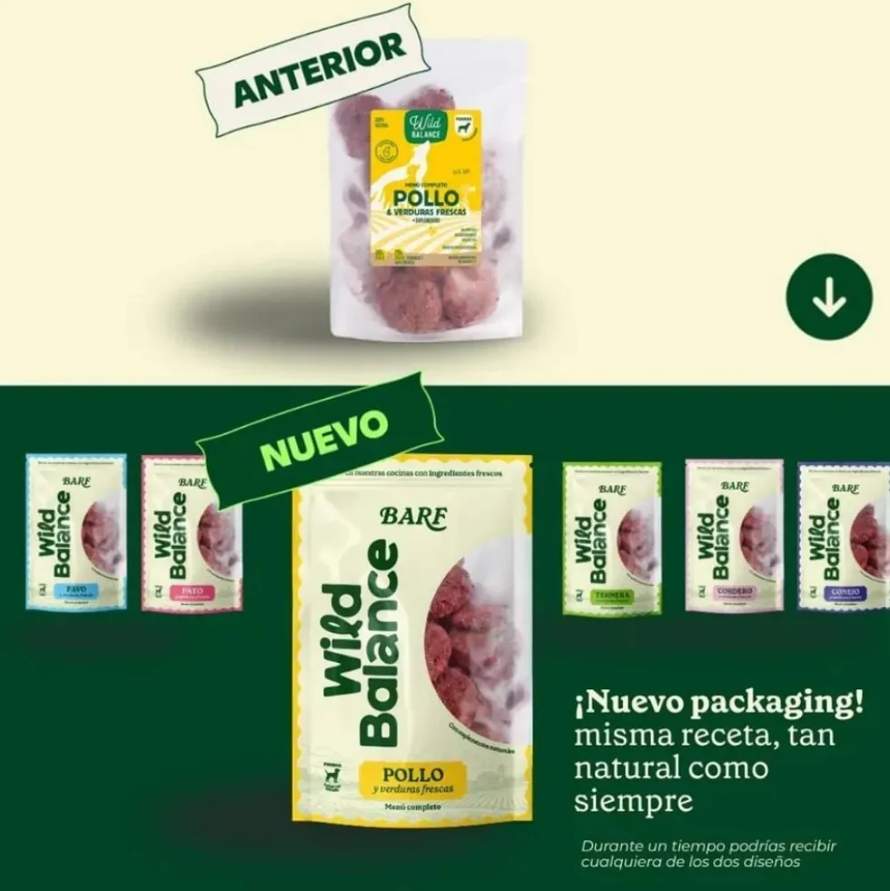 Wild Balance Dieta BARF Pollo con Verduras para Perro