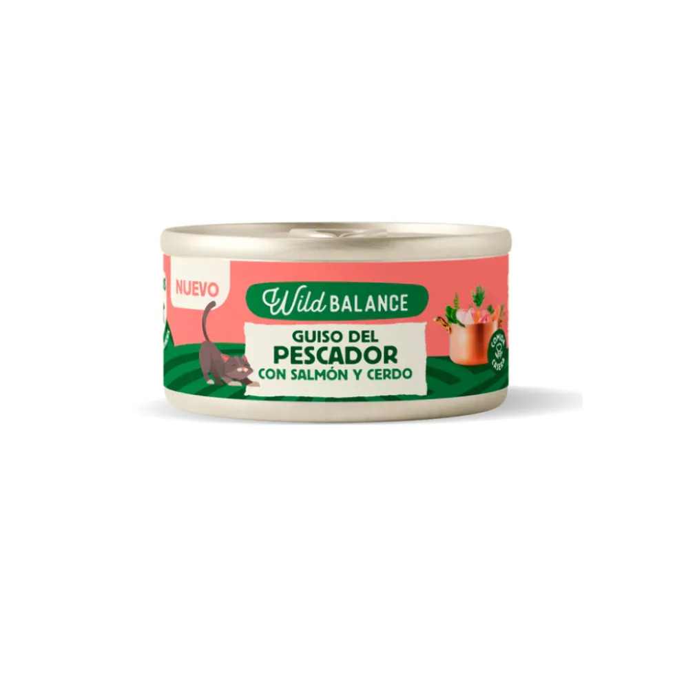 Wild Balance Lata Guiso del Pescador con Salmón y Cerdo para Gato