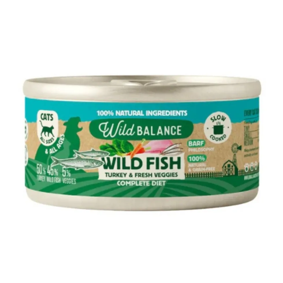 Wild Balance Lata Wild Fish Pescado y Pavo para Gato