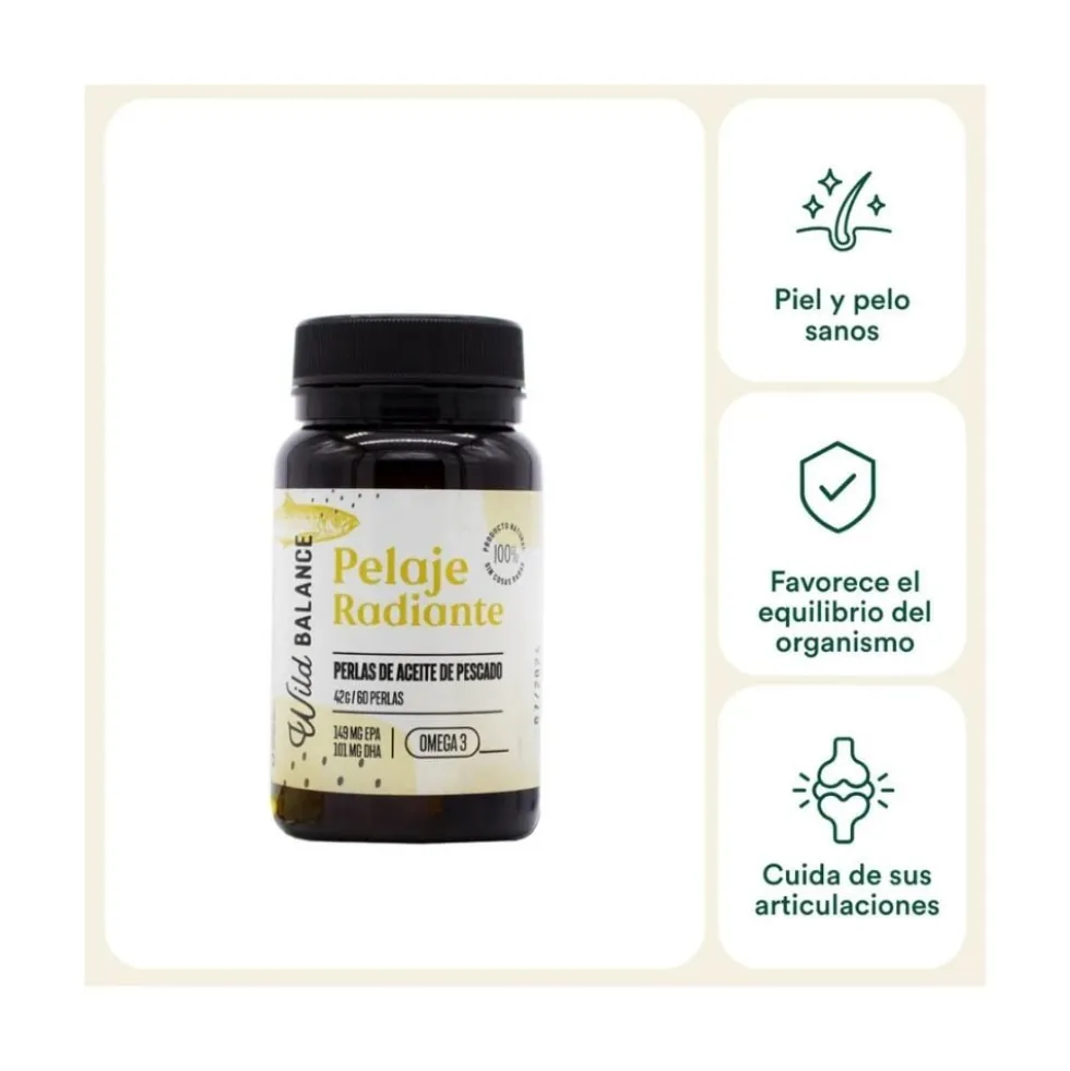 Wild Balance Pelaje Radiante (Cápsulas omega 3)