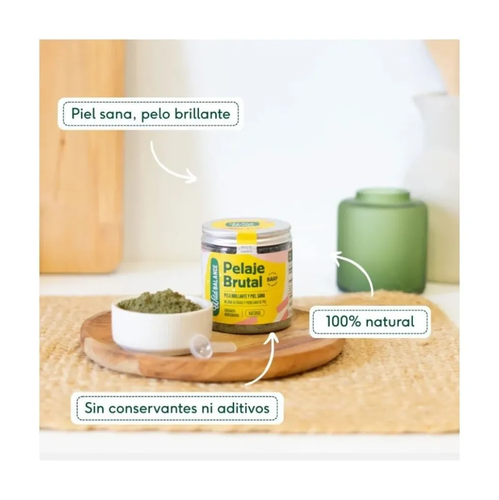 Wild Balance Suplemento Natural Salud Pelo y Piel (Pelaje Brutal)
