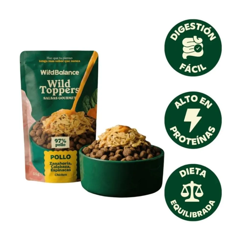 Wild Balance Topper Salsa Gourmet de Pollo para Perro