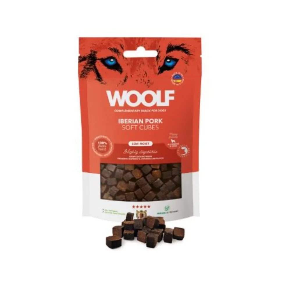 Woolf Cubitos de Cerdo Ibérico Semihúmedo para Perros