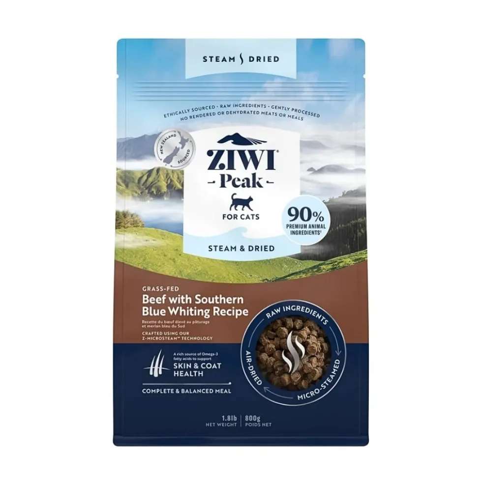 Ziwi Peak Steam & Dried Pienso No Extrusionado de Ternera para Gato